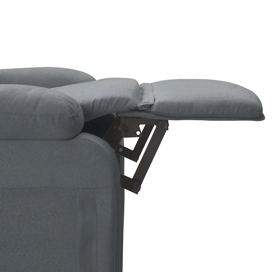 Fauteuil de massage Gris foncé Tissu - 8