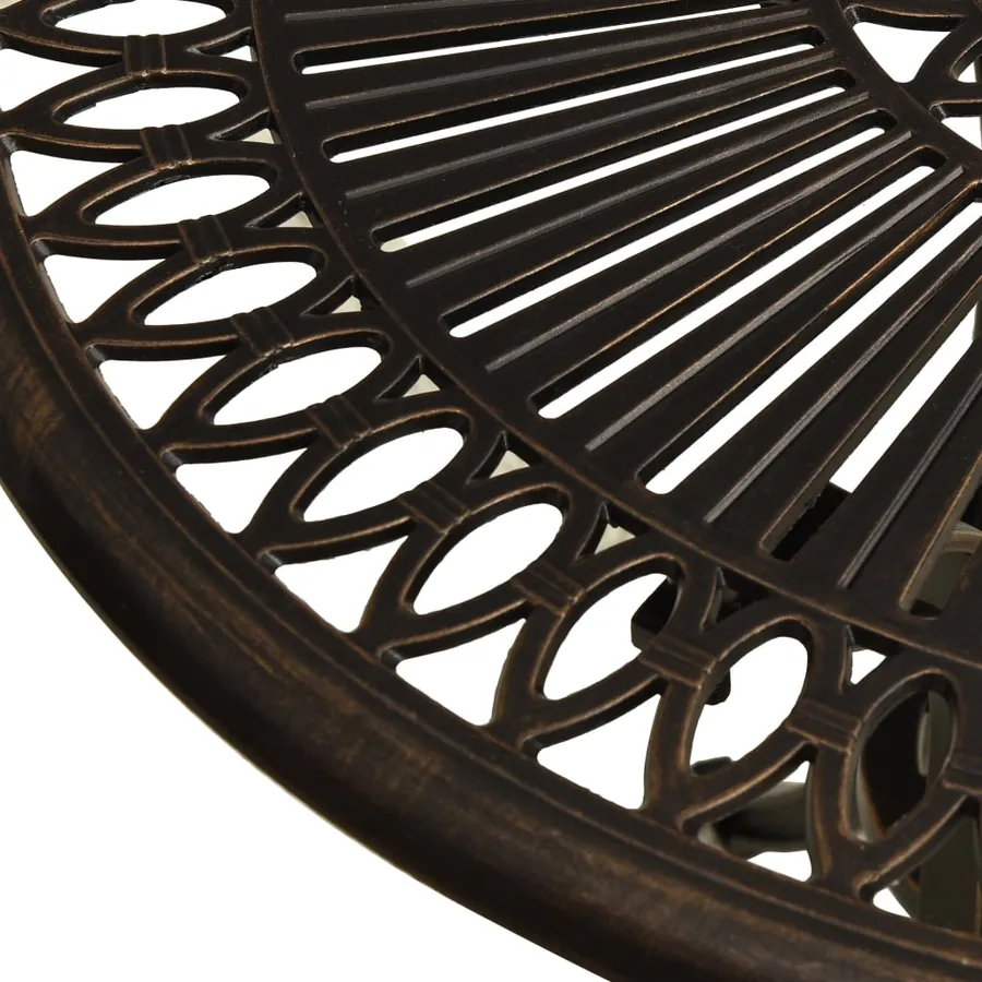 Table de jardin Bronze 62x62x65 cm Aluminium coulé - 4