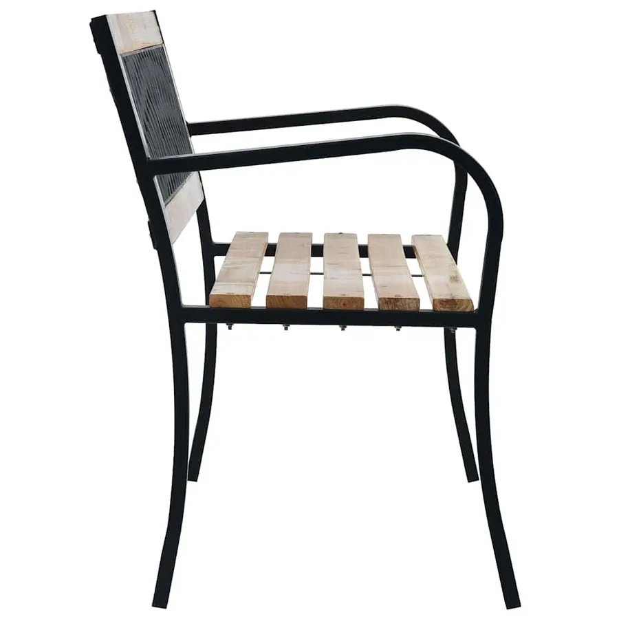 Banc de jardin 120 cm Bois - 3