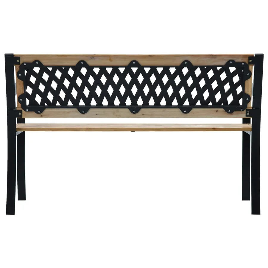 Banc de jardin 120 cm Bois - 4