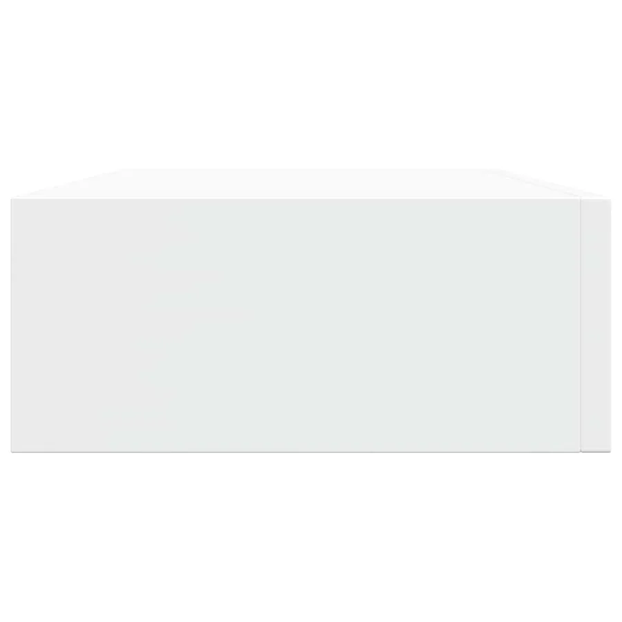 Étagères à tiroirs murales 2 pcs Blanc 40x23,5x10 cm MDF - 8