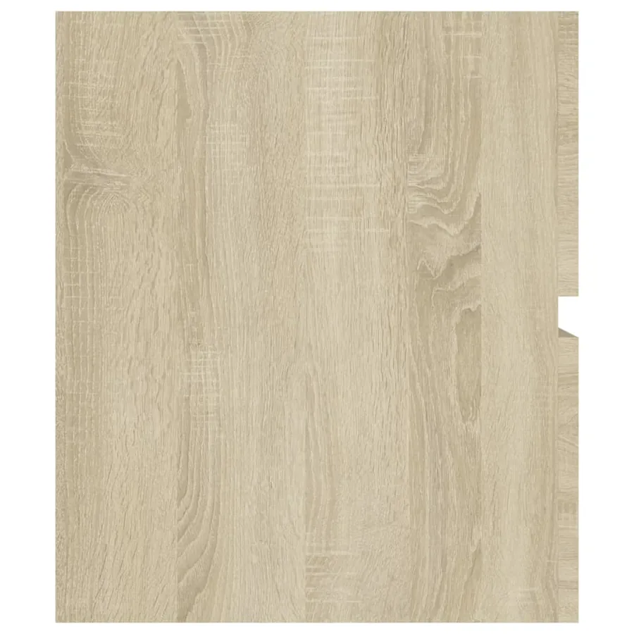 Armoire d'évier et lavabo intégré Chêne sonoma Bois ingénierie - 8