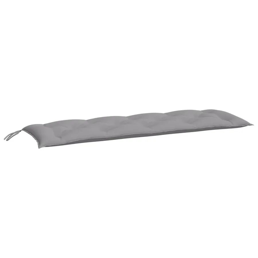 Coussin de banc de jardin gris 150x50x7 cm tissu oxford - 2