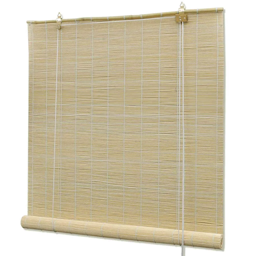 Store roulant en bambou 140x220 cm Naturel - 2
