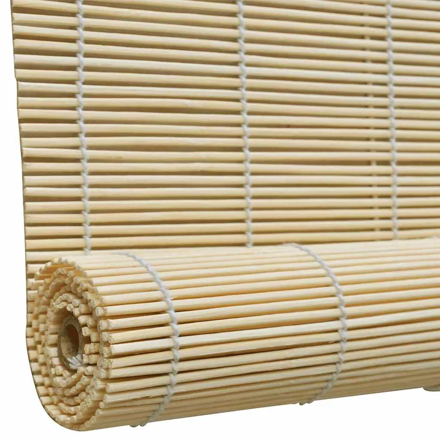 Store roulant en bambou 140x220 cm Naturel - 4