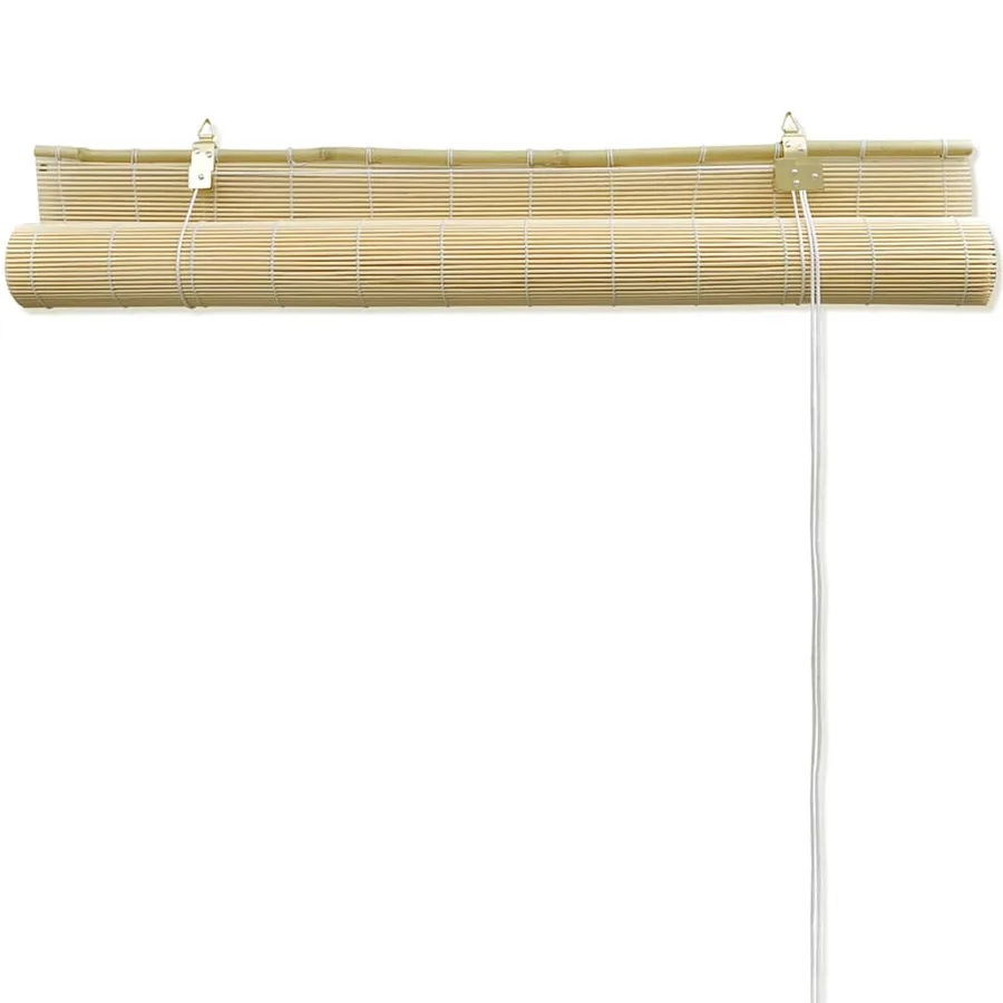 Store roulant en bambou 140x220 cm Naturel - 5