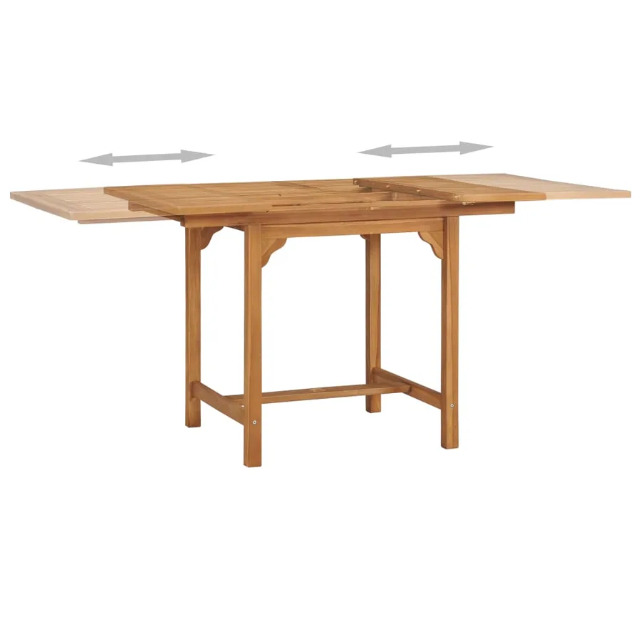 Table extensible de jardin (110-160)x80x75 cm Teck solide - 4