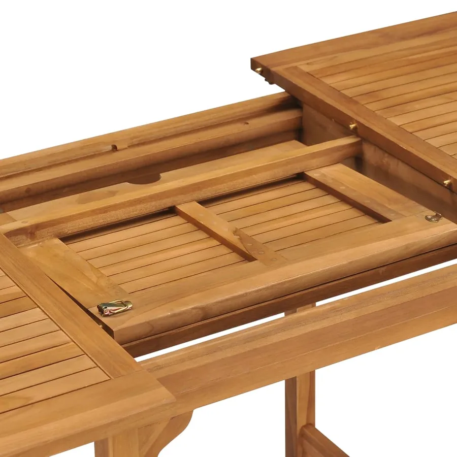 Table extensible de jardin (110-160)x80x75 cm Teck solide - 7