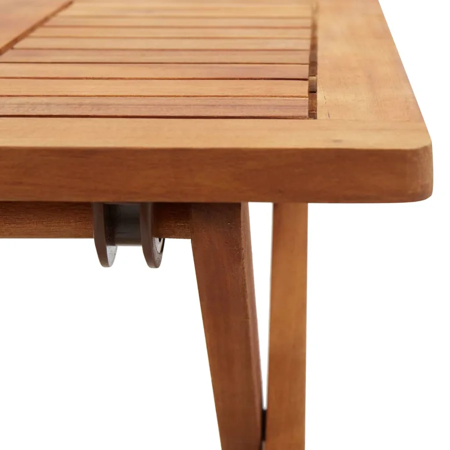 Table pliable de jardin 40x40x40 cm Bois d'acacia massif - 4