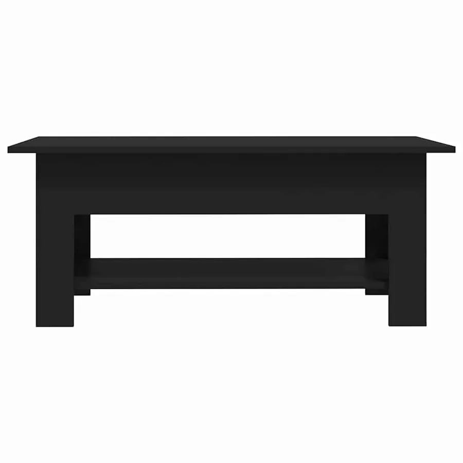 Table basse noir 102x55x42 cm bois d'ingénierie - 4