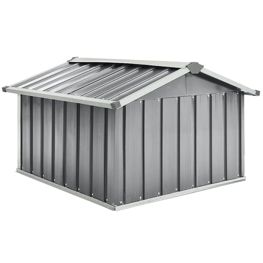 Abri pour robot de jardin 92x97x63 cm Acier galvanisé Gris - 5