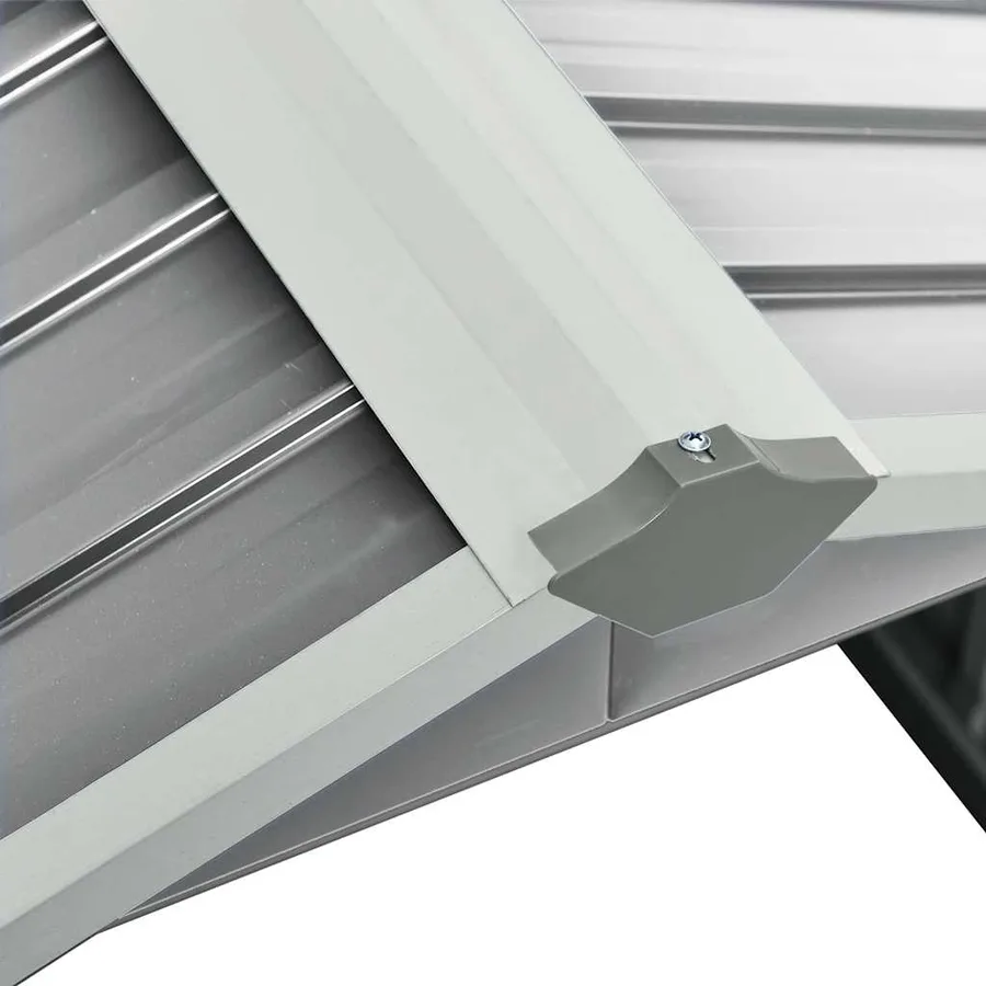 Abri pour robot de jardin 92x97x63 cm Acier galvanisé Gris - 7