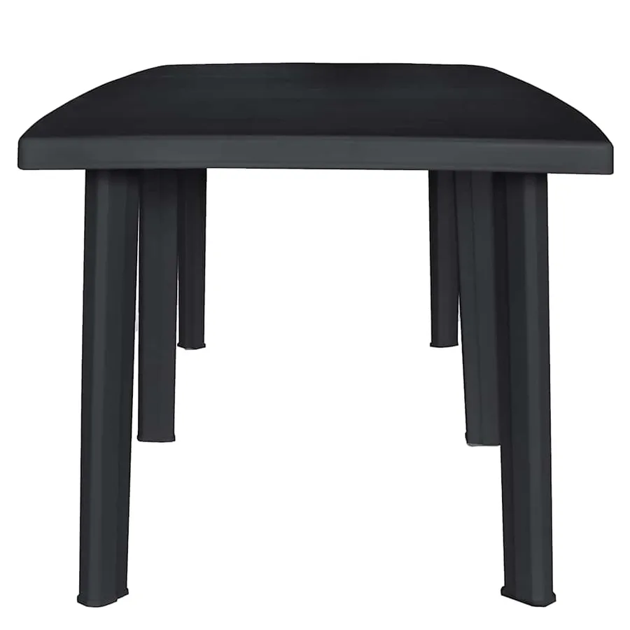 Table de jardin Anthracite 216x90x72 cm Plastique - 2