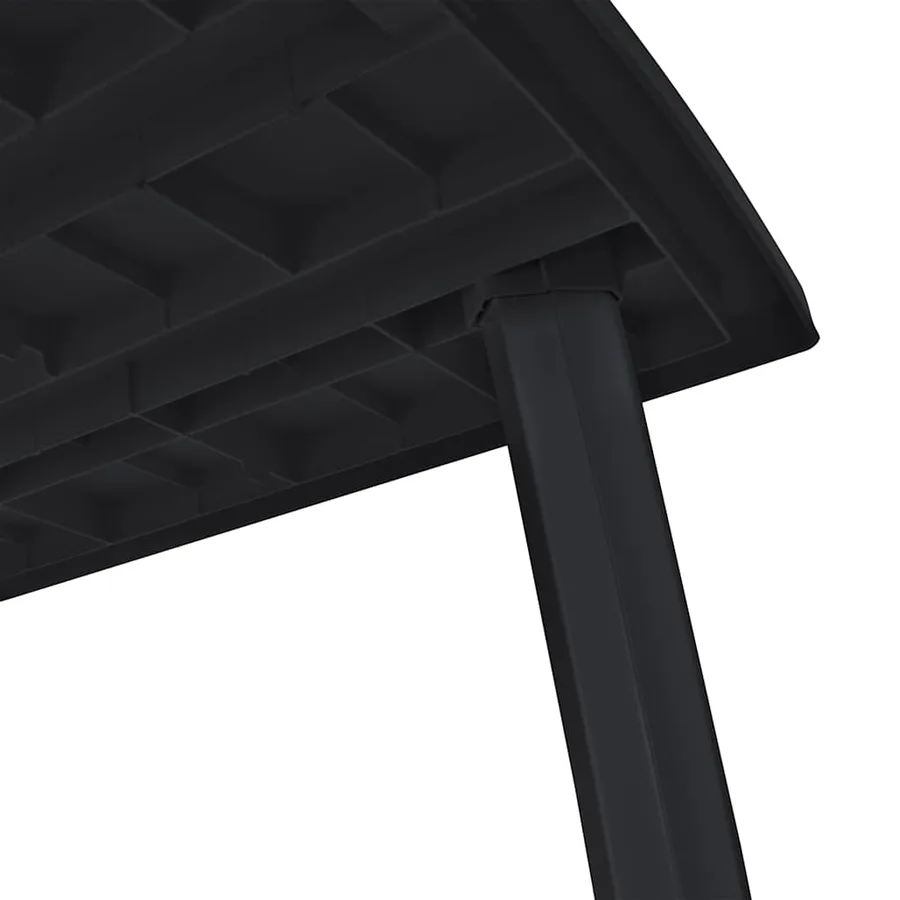 Table de jardin Anthracite 216x90x72 cm Plastique - 4