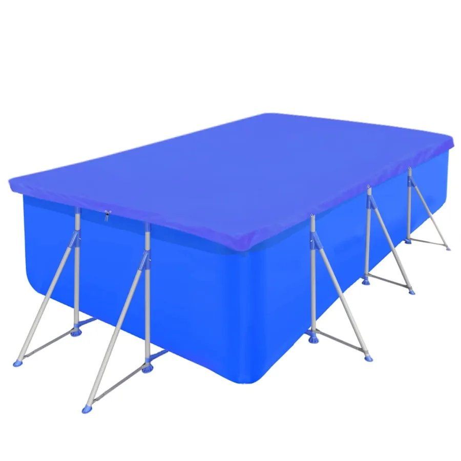 vidXL Couverture de piscine PE Rectangulaire g/m² 394 x 207 cm - 2
