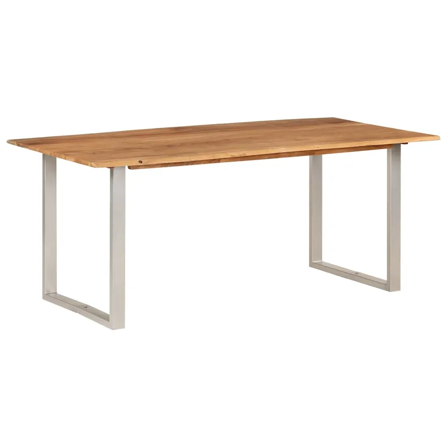 Table de salle à manger 180x90x76 cm Bois d'acacia massif - 12