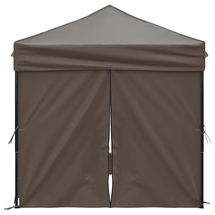 Tente de réception pliable avec parois Taupe 2x2 m - 4