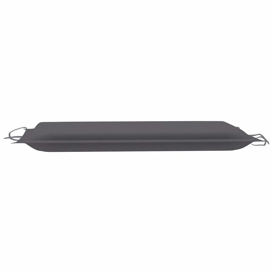 Chaise longue à bascule avec coussin Bois de teck solide - 12