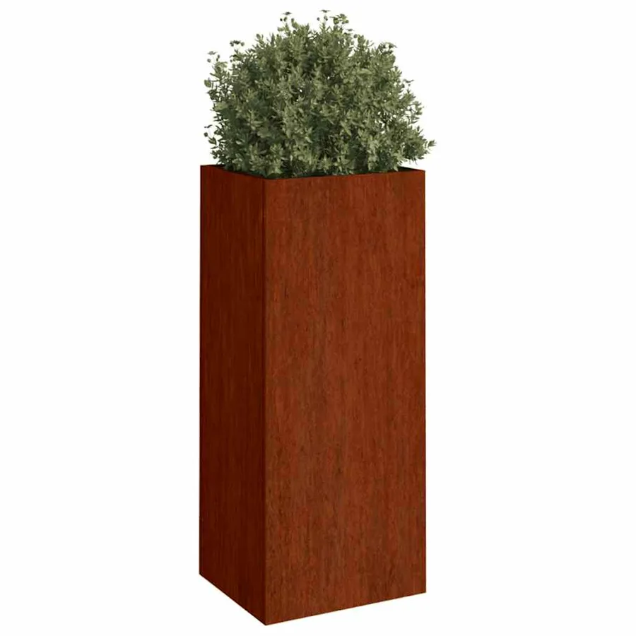 Jardinière 32x29x75 cm acier corten - 3