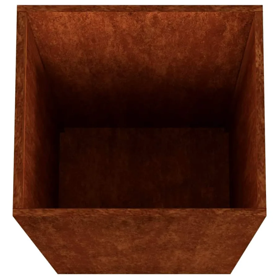 Jardinière 32x29x75 cm acier corten - 7