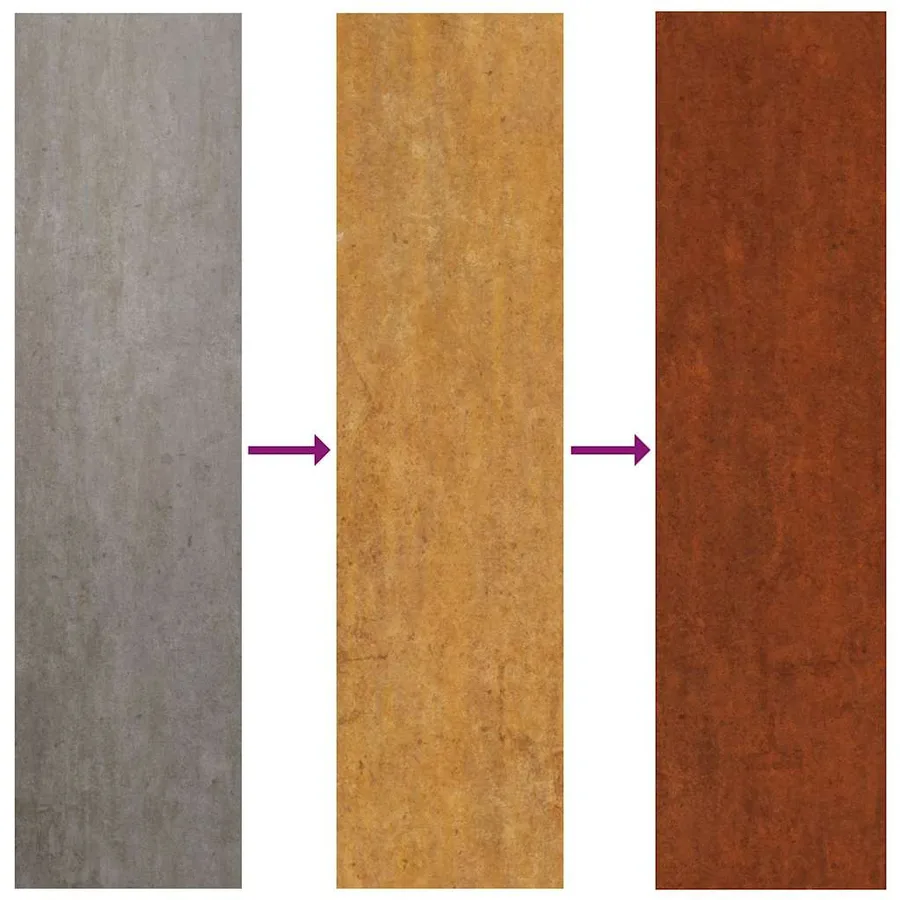 Jardinière 32x29x75 cm acier corten - 9