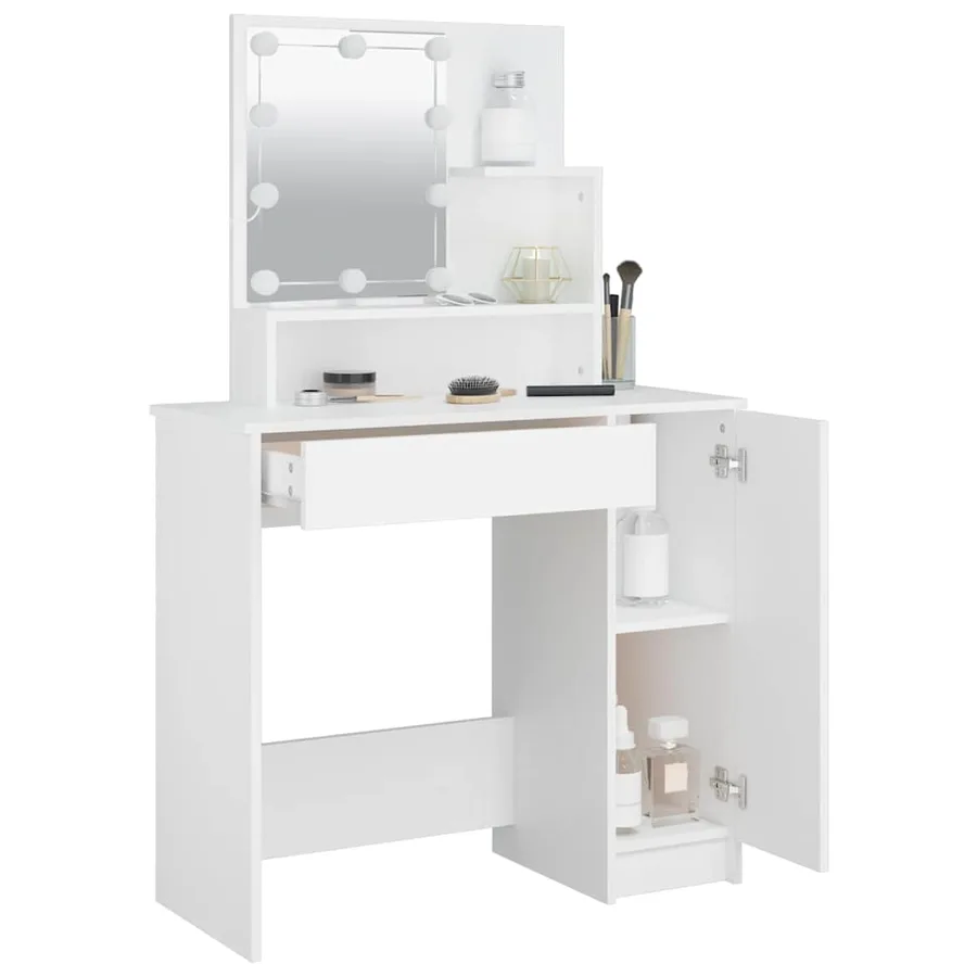 Coiffeuse avec LED blanc 86,5x35x136 cm - 11