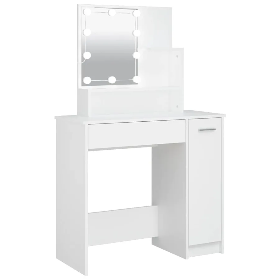 Coiffeuse avec LED blanc 86,5x35x136 cm - 2