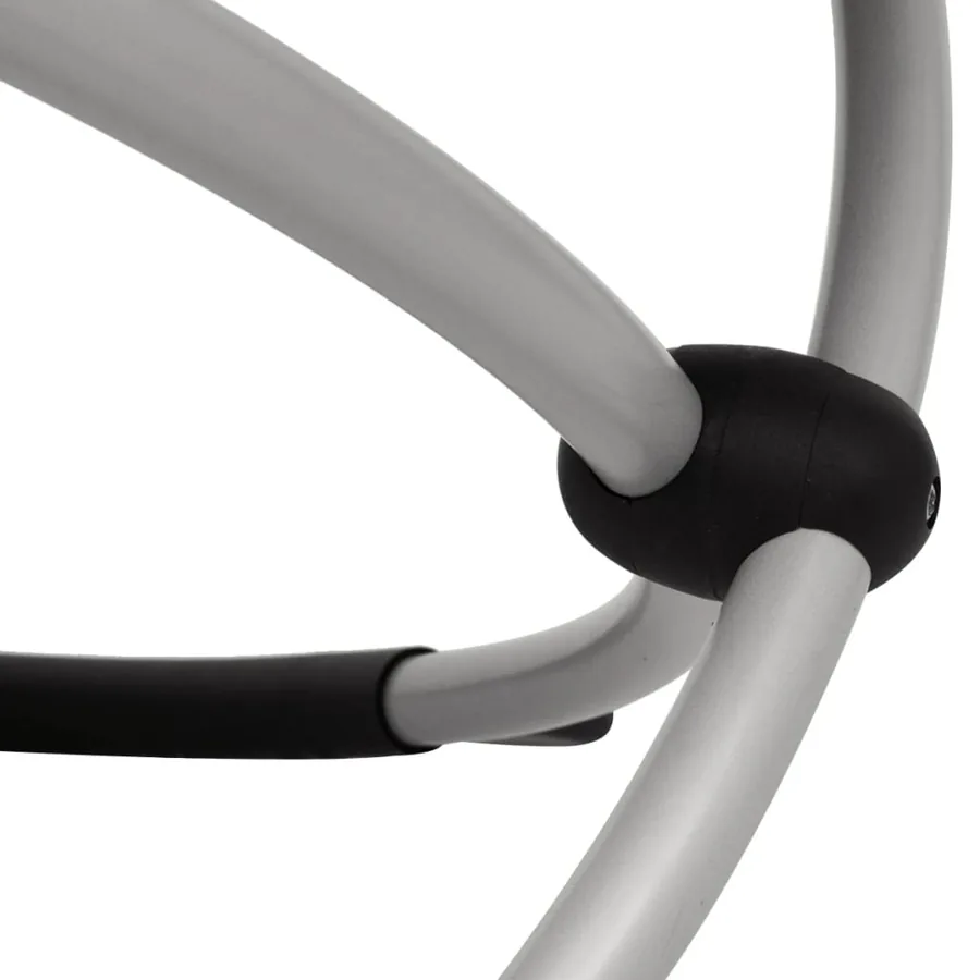Chaise longue géométrique d'extérieur Acier Noir et gris - 13