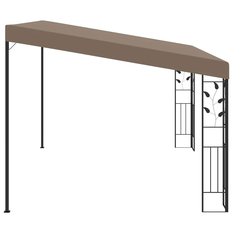 Belvédère mural 4x3x2,5 m Taupe - 3