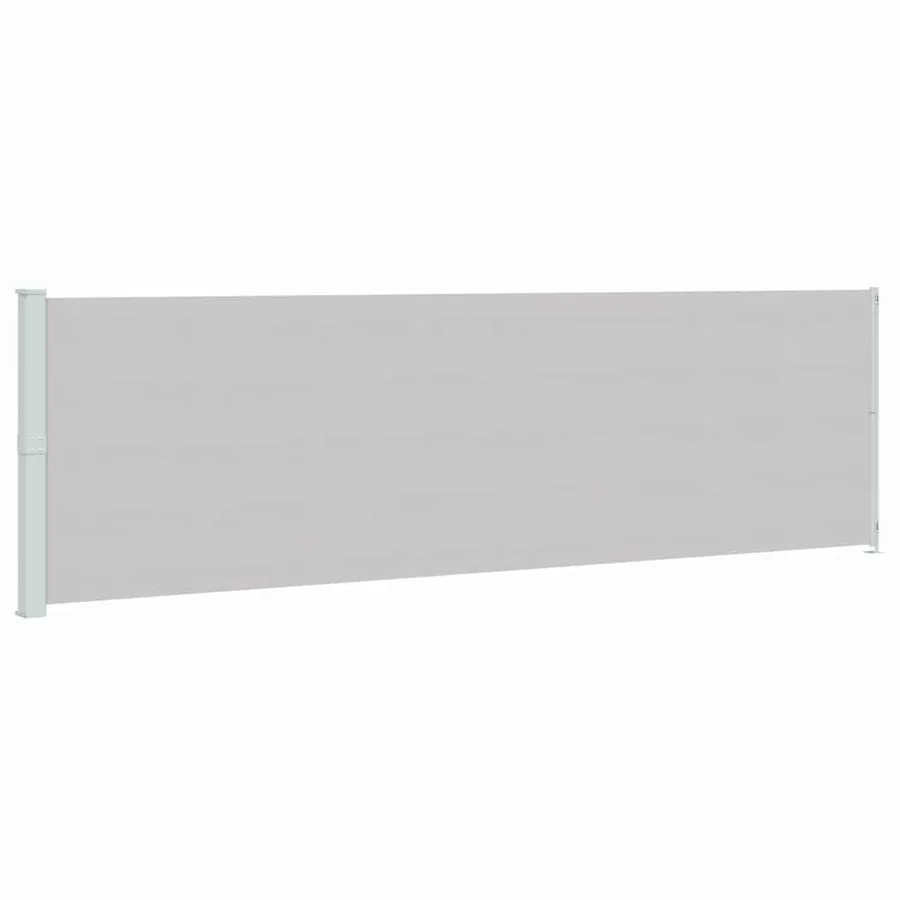 Auvent latéral rétractable de patio 180x600 cm Gris - 2