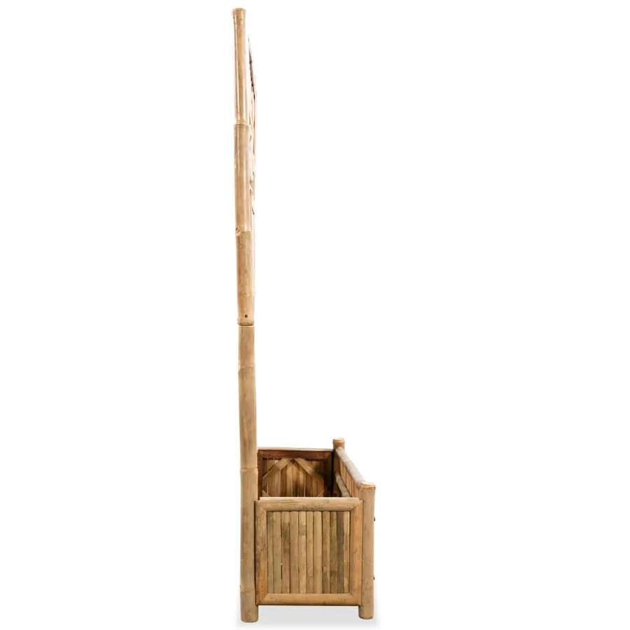 Lit surélevé de jardin avec treillis Bambou 70 cm - 4