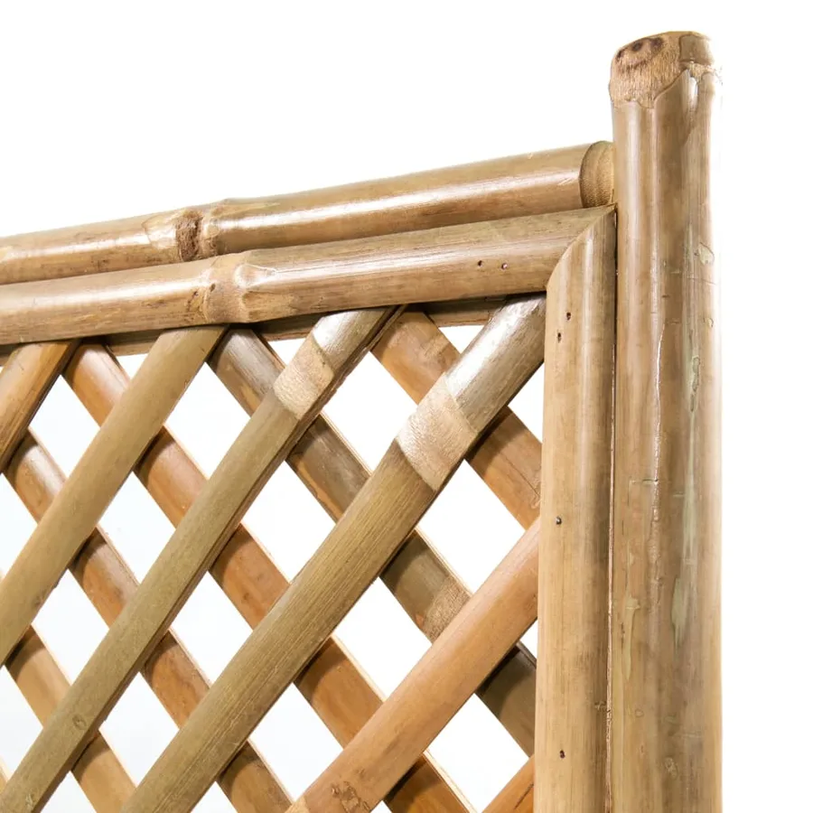 Lit surélevé de jardin avec treillis Bambou 70 cm - 6