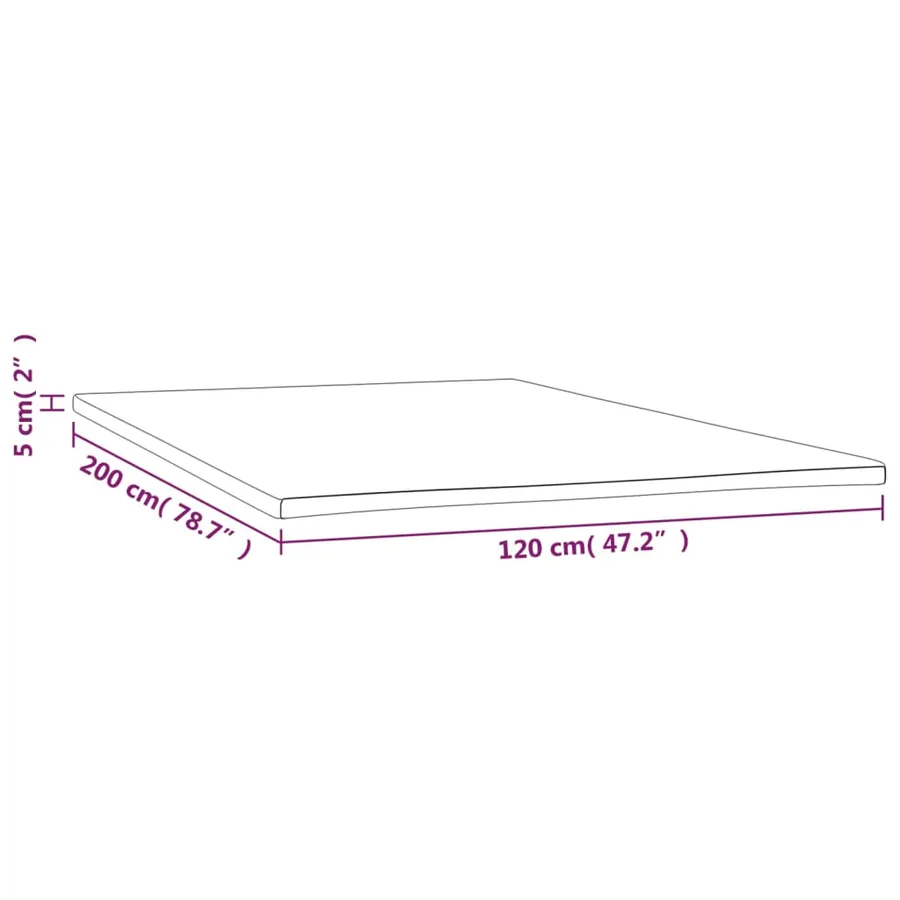 Sur-matelas 120x200x5 cm - 7