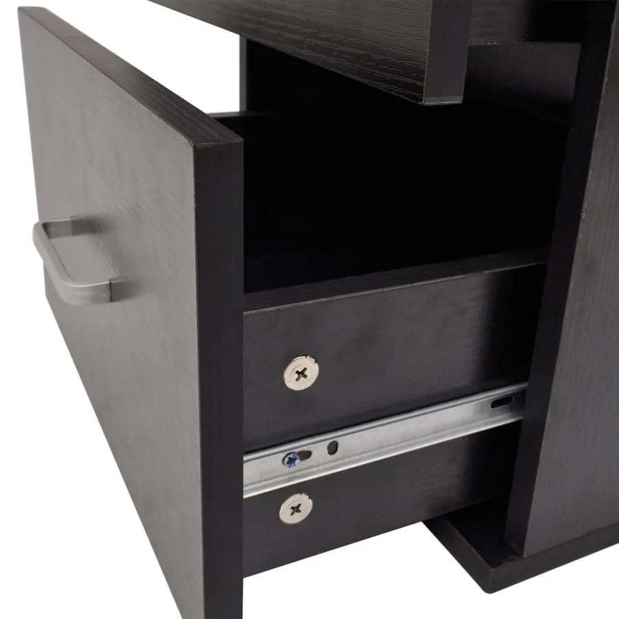 Mobilier de salle de bain avec lavabo 9 pcs Noir - 8