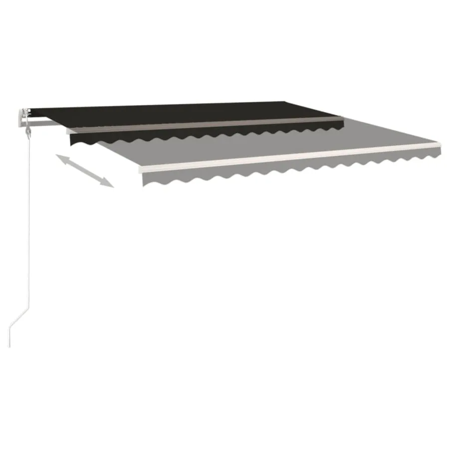 Auvent rétractable automatique 450x350 cm Anthracite - 3