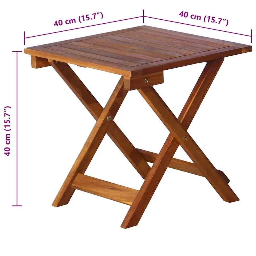 Chaises longues lot de 2 avec table et coussins Acacia solide - 17