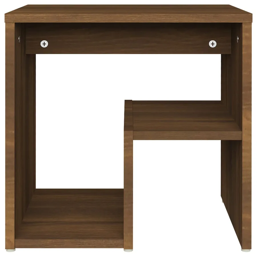 Tables de chevet 2 pcs Chêne marron 40x30x40 cm Bois ingénierie - 5