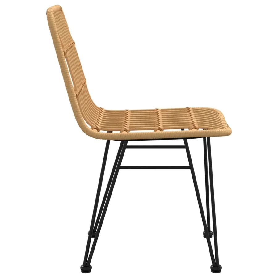 Chaises de jardin lot de 2 48x62x84 cm Résine tressée - 5
