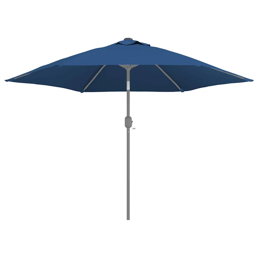 Tissu de remplacement pour parasol d'extérieur Bleu azuré 300cm - 4