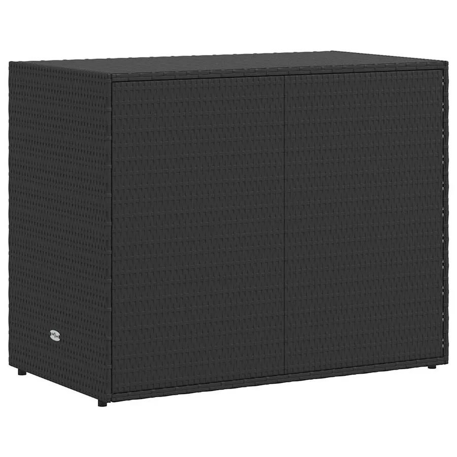 Armoire de rangement de jardin Noir 100x55,5x80 cm Résine tressée - 8
