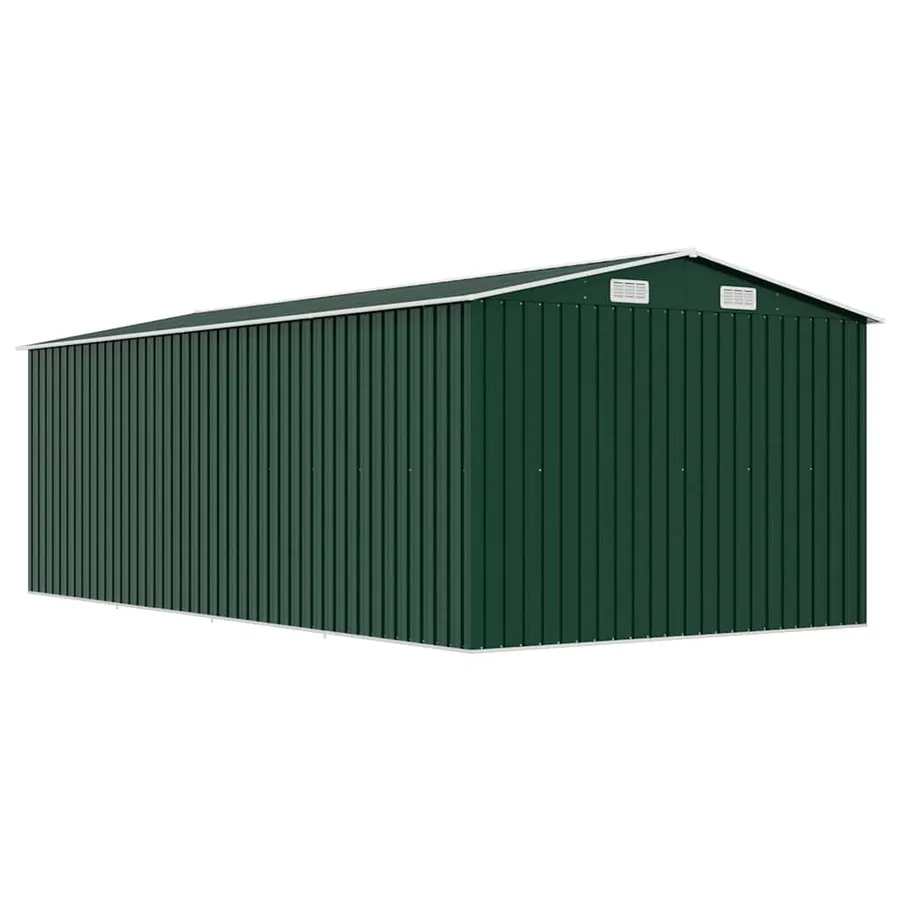 Abri de jardin 257x489x181 cm Métal Vert - 7