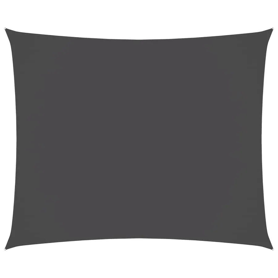 Voile de parasol tissu oxford rectangulaire 4x6 m anthracite - 2