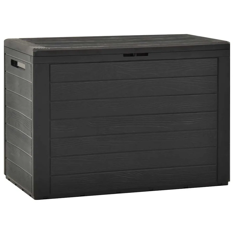Boîte de rangement de jardin Anthracite 78x44x55 cm - 2
