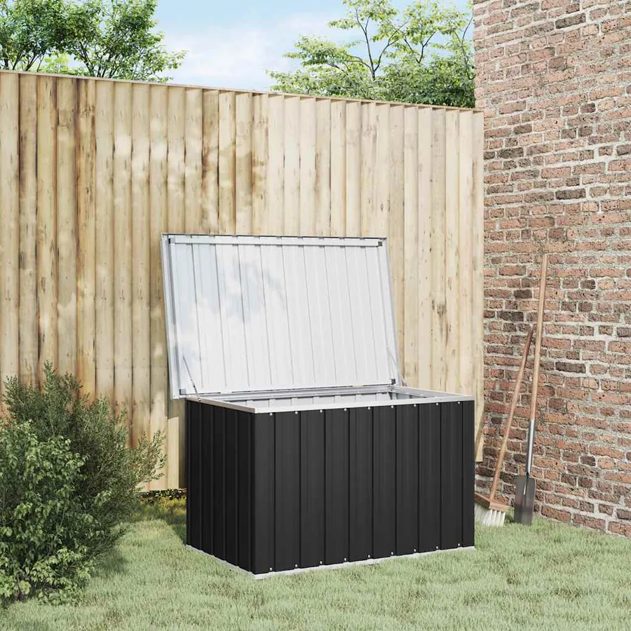 Boîte de rangement de jardin Anthracite 109x67x65 cm