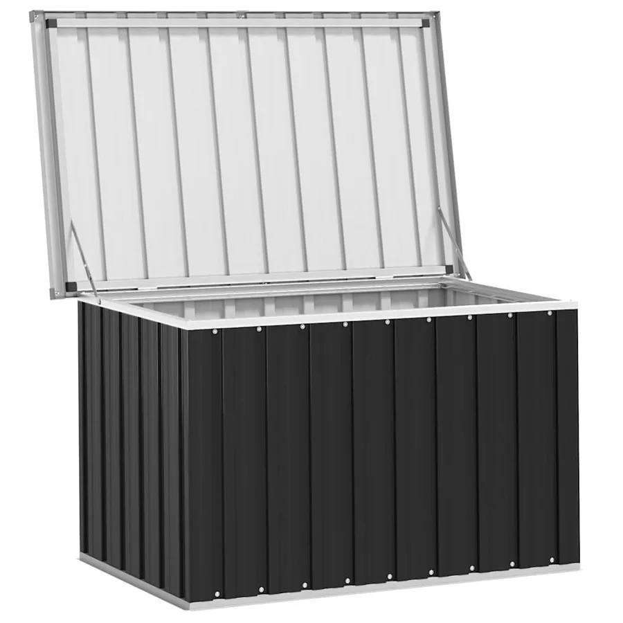 Boîte de rangement de jardin Anthracite 109x67x65 cm - 8