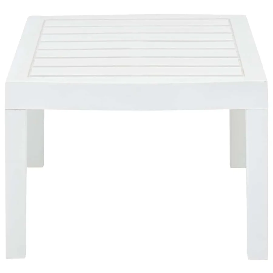 Table de jardin Blanc 78x55x38 cm Plastique - 3