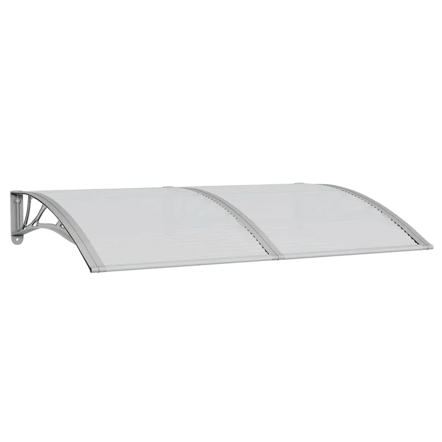 Auvent de porte Gris 150x100 cm Polycarbonate - 2