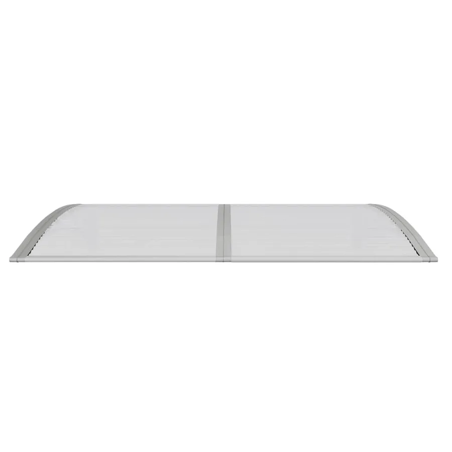 Auvent de porte Gris 150x100 cm Polycarbonate - 4