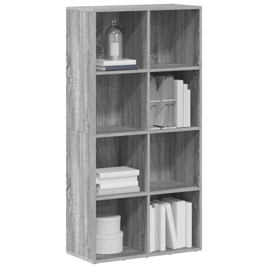 Bibliothèque/Buffet Sonoma gris 66x30x130 cm Bois d'ingénierie - 4