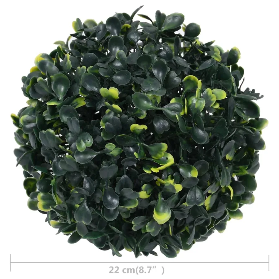 Boules de buis artificielles 2 pcs 22 cm - 4